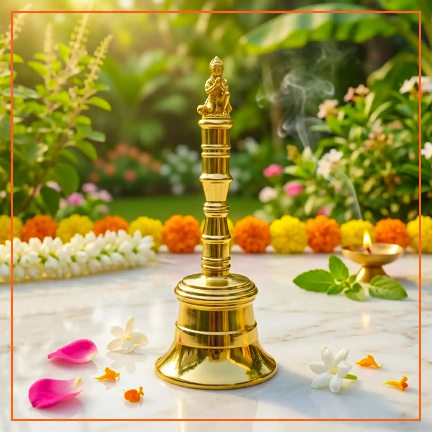Traditional Brass Hanuman Ji Pooja Bell | Ghanti for Aarti